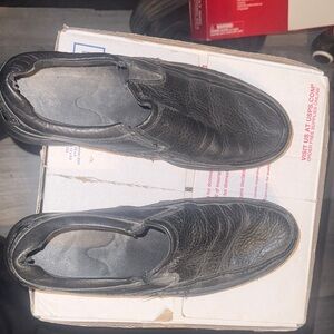 ✨ Rockport Men’s Leather Slip-On Shoes – Black – Size 10